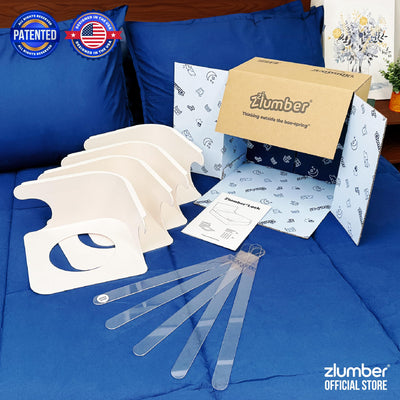 Zlumber in a tidy bedroom scene illustrating neater bed mornings benefit