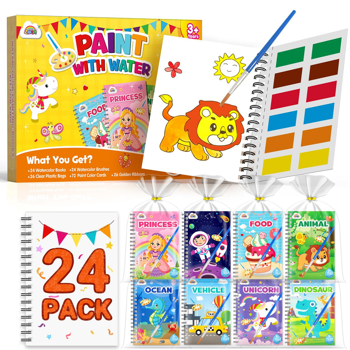 ZMLM paquete frontal 24 libros listo para repartir en fiestas