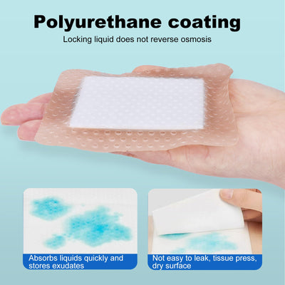 ZMZPA textura de espuma absorbente que retiene exudado eficientemente
