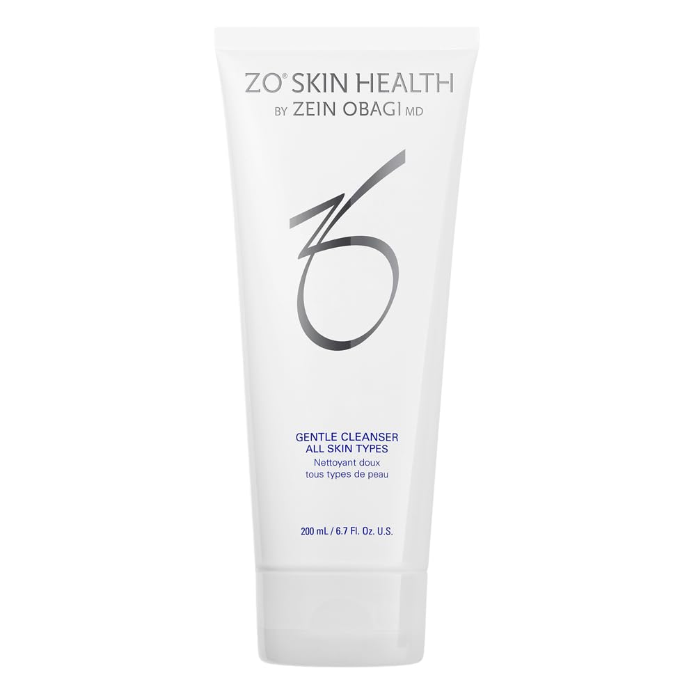 ZO SKIN HEALTH frasco frontal 200 ml mostrando etiqueta y beneficio limpieza suave