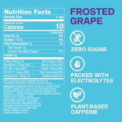 ZOA pack de 12 latas Frosted Grape ideal para almacenamiento y eventos