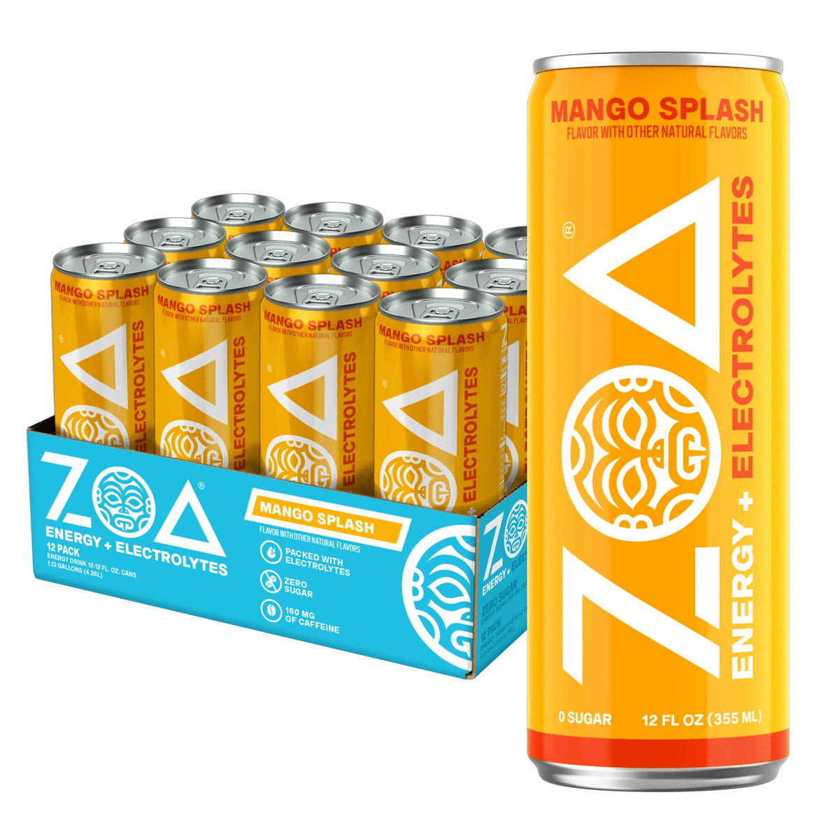 ZOA lata frontal del pack mostrando diseño y conveniencia