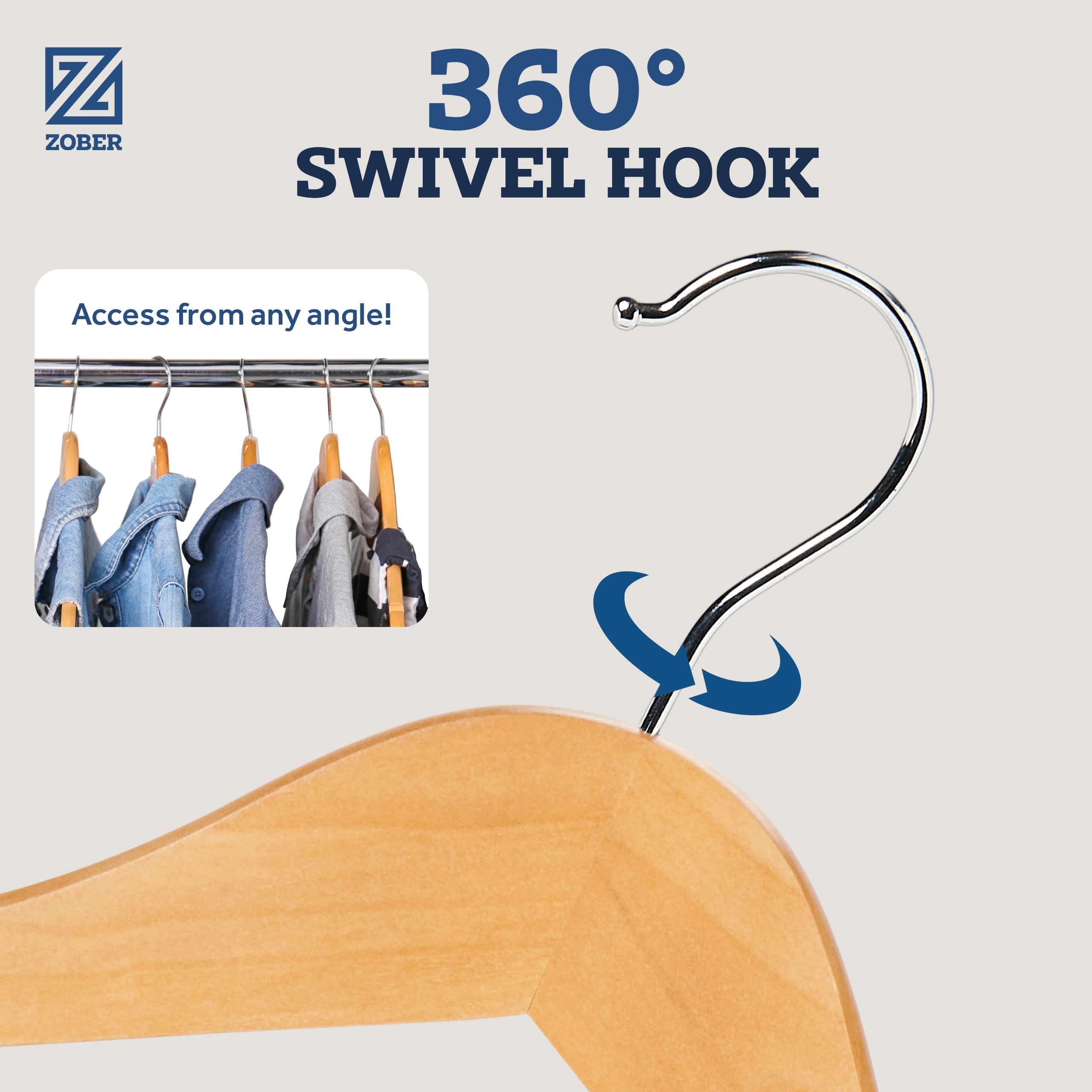 ZOBER hombros contorneados que preservan la forma de chaquetas
