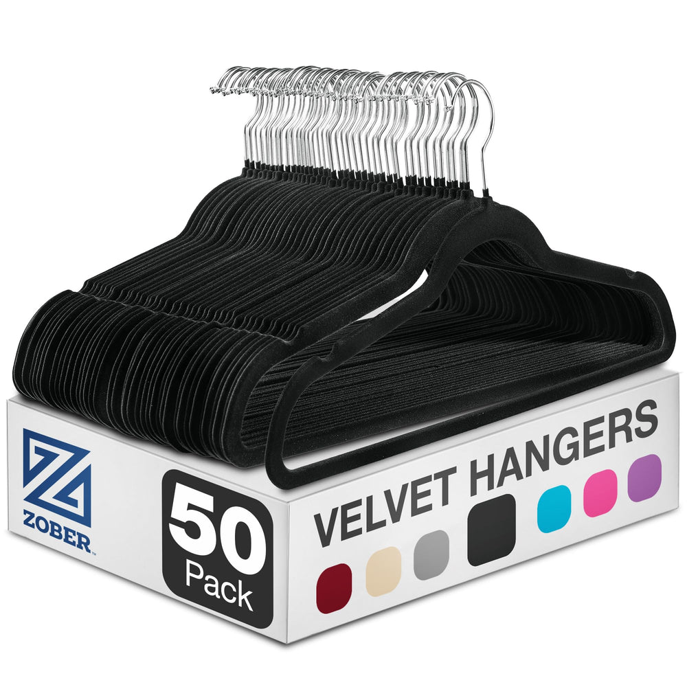 Perchas ZOBER frontal pack de 50 ideal para ordenar armario