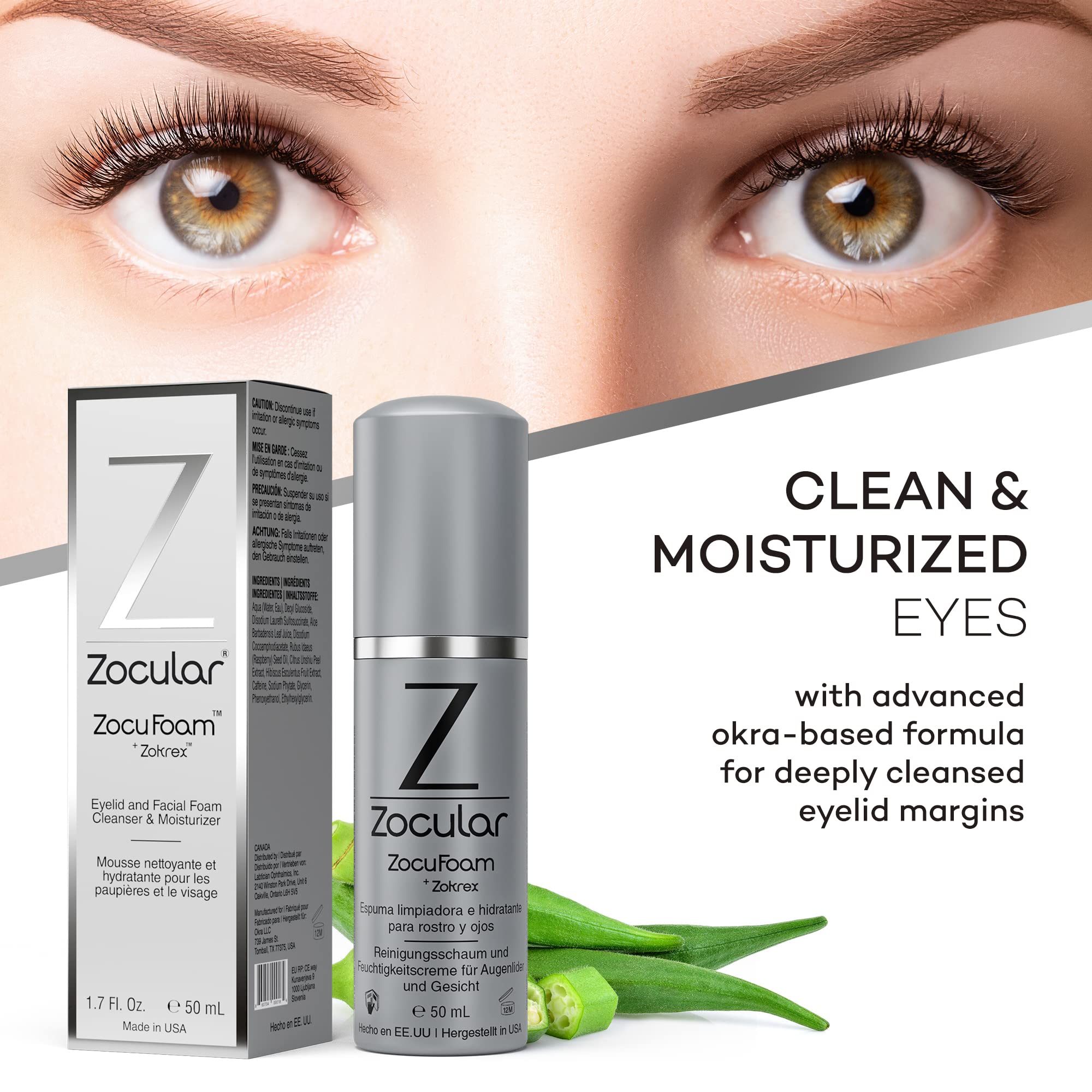 Zocular ZocuFoam espuma blanca y ligera demostrando textura suave y fácil aplicación