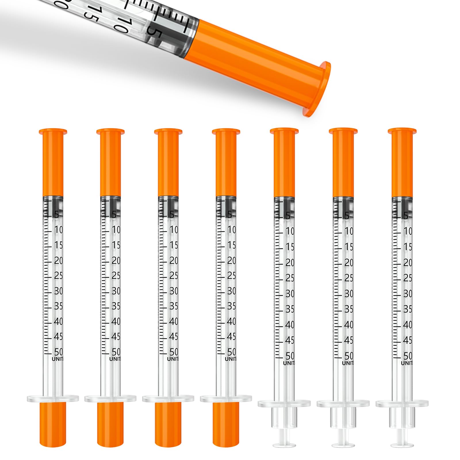 ZOHOKO empaque frontal con 100 jeringas, protege y organiza