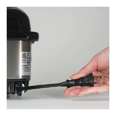Zojirushi fold-down handle in transport position for secure carrying and portability