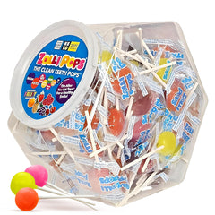 Zollipops frente del paquete que muestra la bolsa grande y beneficios para sonrisas