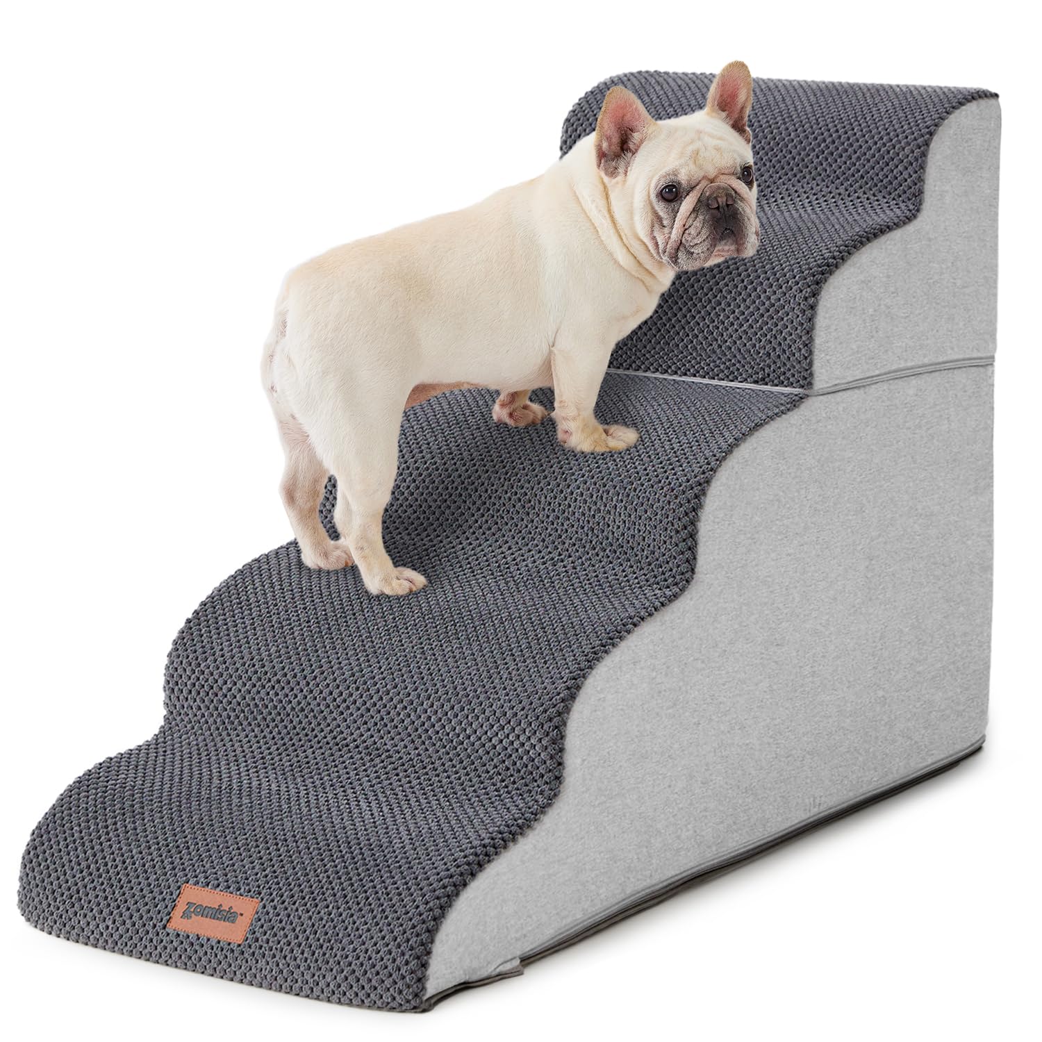 ZOMISIA front view 5-step stairs showing stable access and comfort