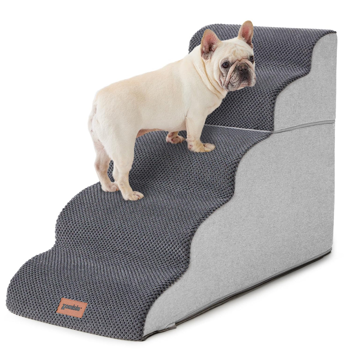 ZOMISIA front view 5-step stairs showing stable access and comfort