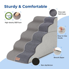ZOMISIA textured non-slip base ensuring stable placement on floors