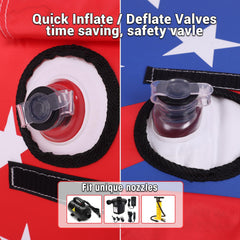 ZOOMBROS tow point showing front and back hooks for versatile towing
