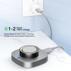 ZOOROO Ring Gen 4 en dock mostrando ajuste seguro y contacto firme