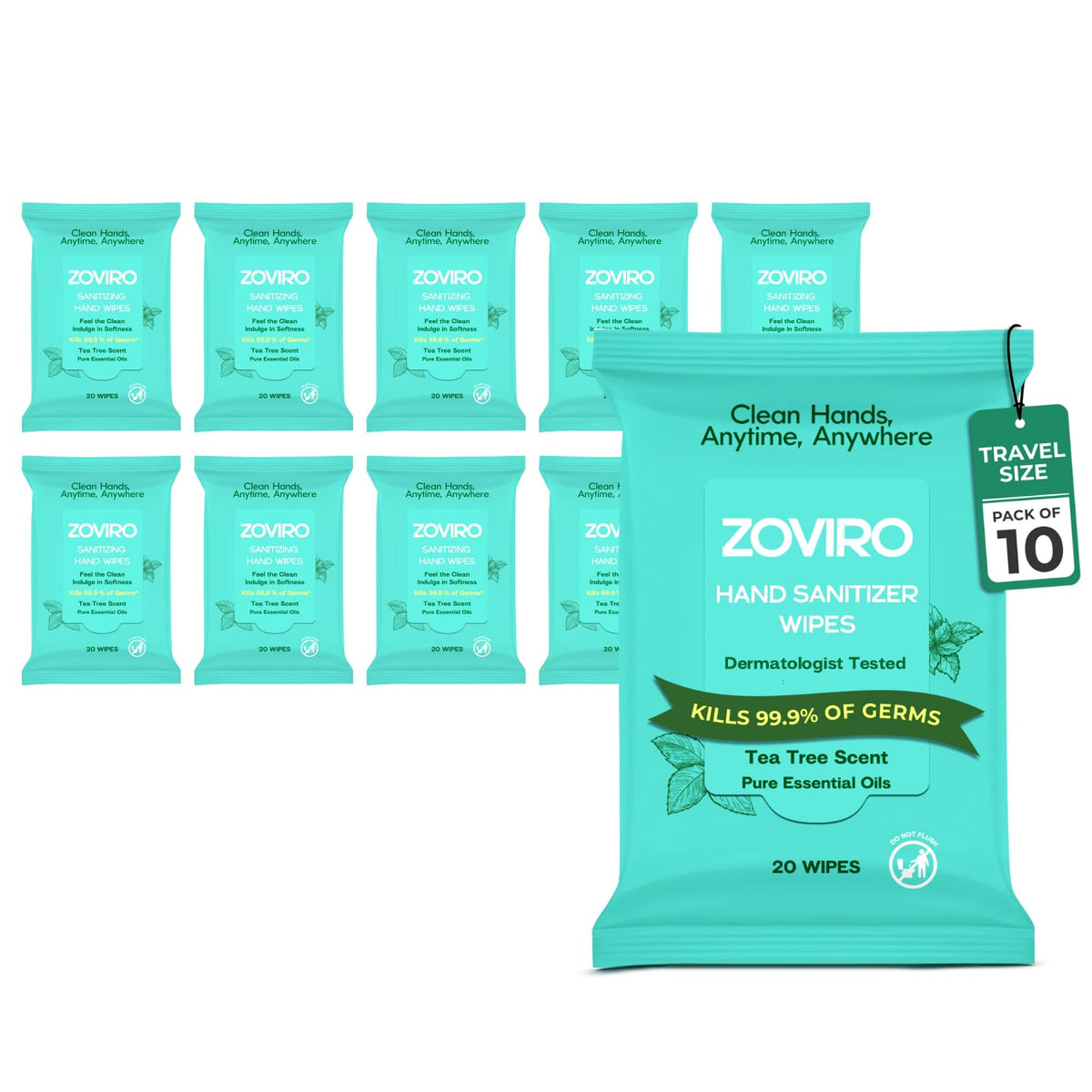 Zoviro pack frontal mostrando diseño y cantidad, práctico para llevar