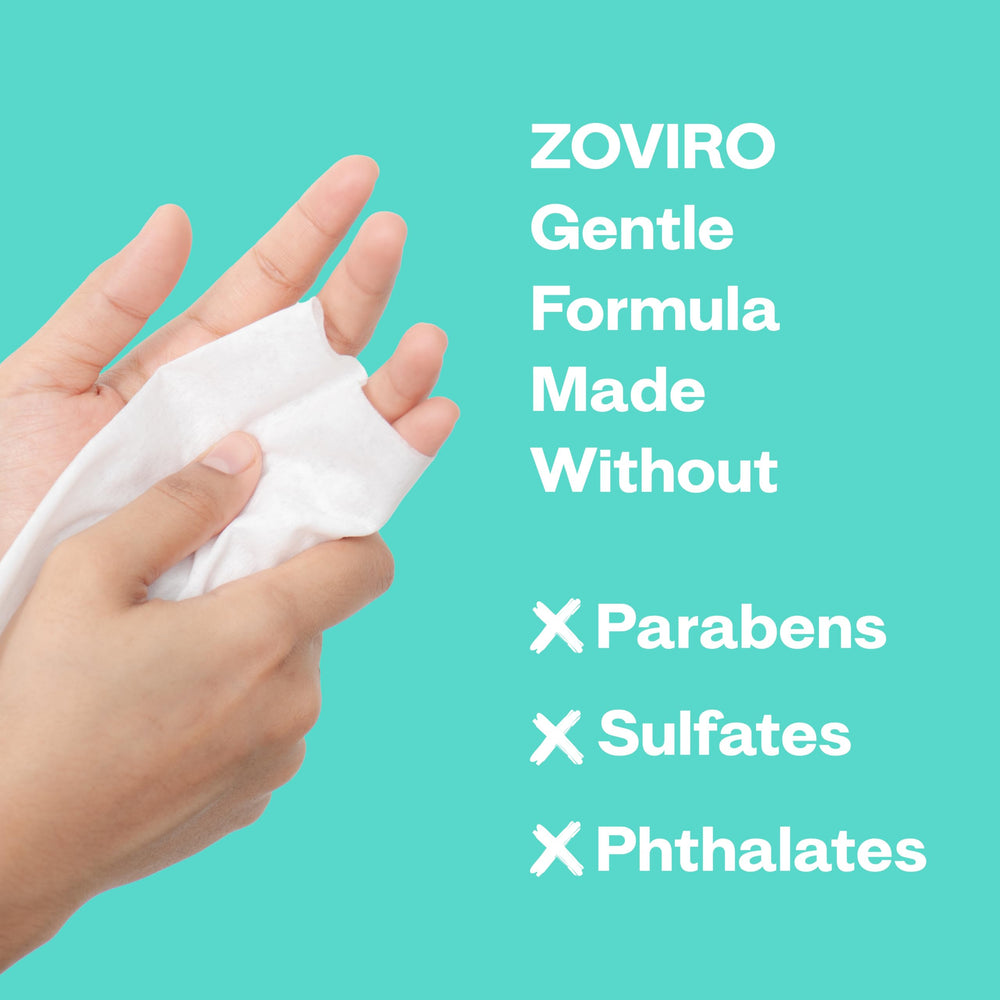 Zoviro comparación tamaño con mano, paquete compacto de viaje