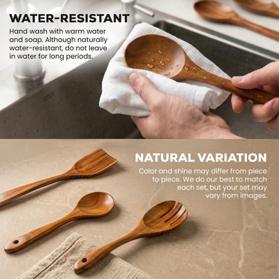 Zulay Kitchen handle detail with hanging hole, offers tidy storage