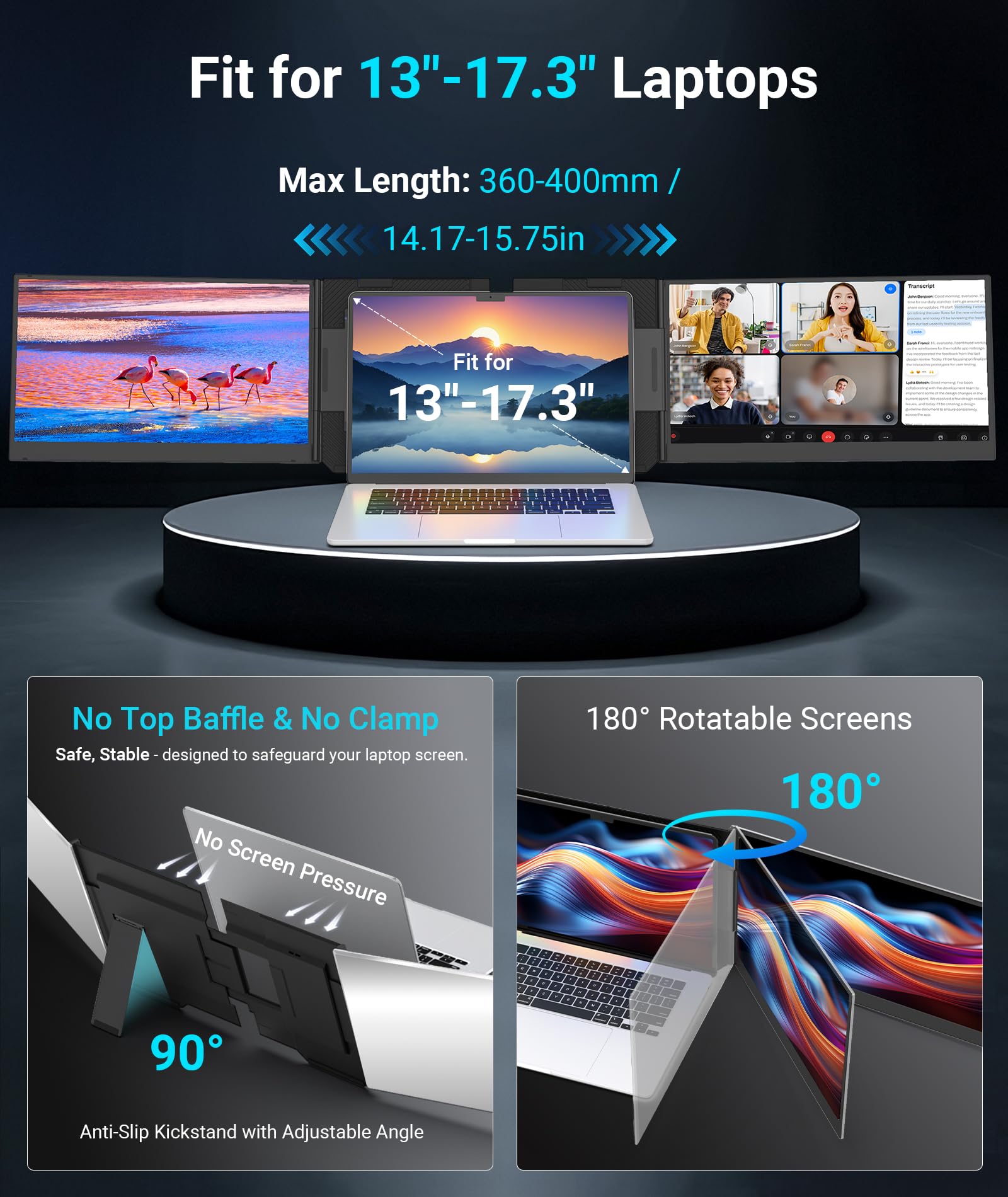 ZUMWALT screen detail showing FHD clarity for sharper visuals