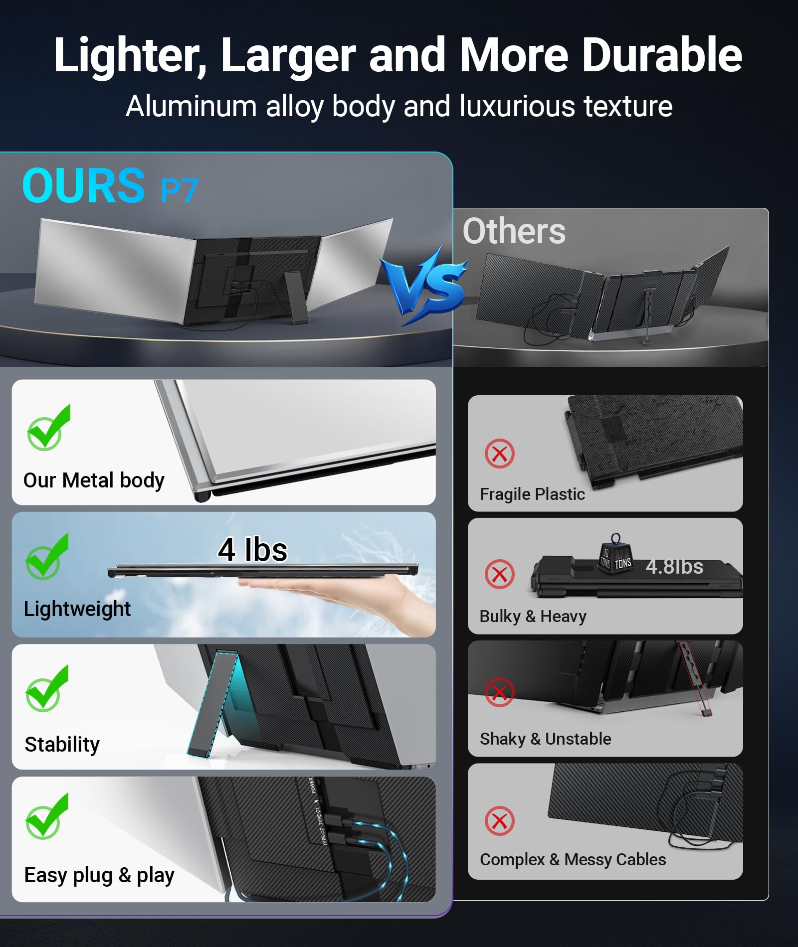 ZUMWALT slim side profile demonstrating compact portability benefit