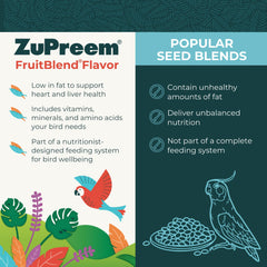 ZuPreem colores y textura de los pellets para estimulación