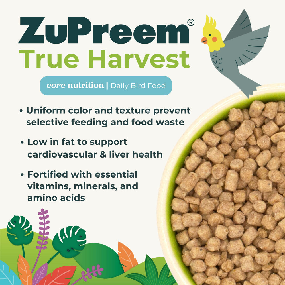 ZuPreem pellets servidos en plato promoviendo alimentación completa
