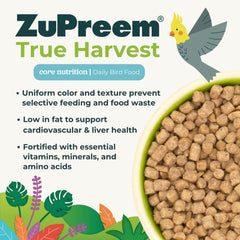 ZuPreem pellets servidos en plato promoviendo alimentación completa