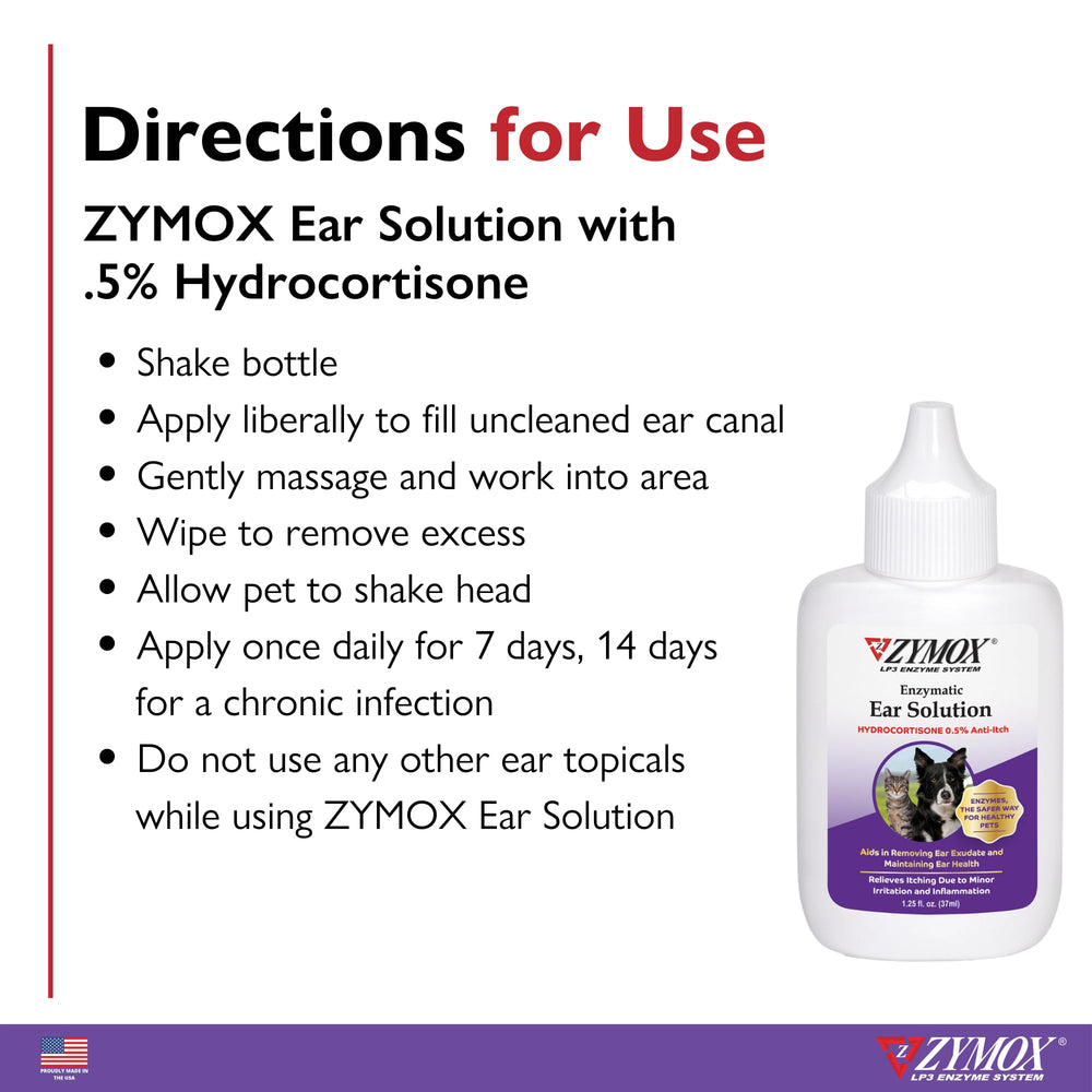 Zymox junto a mascota tranquila para transmitir confort y manejo sencillo