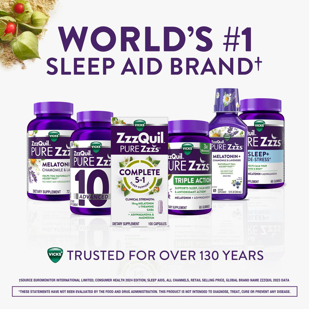 ZzzQuil en una cama que transmite calma y mejor rutina al dormir